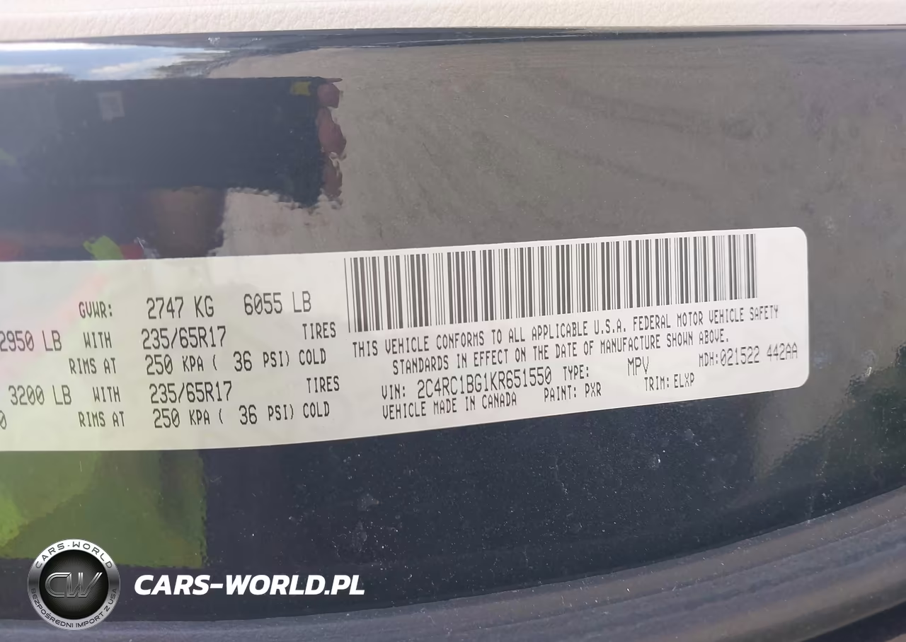 2019 Chrysler Pacifica Touring L VIN:2C4RC1BG1KR651550 - 9