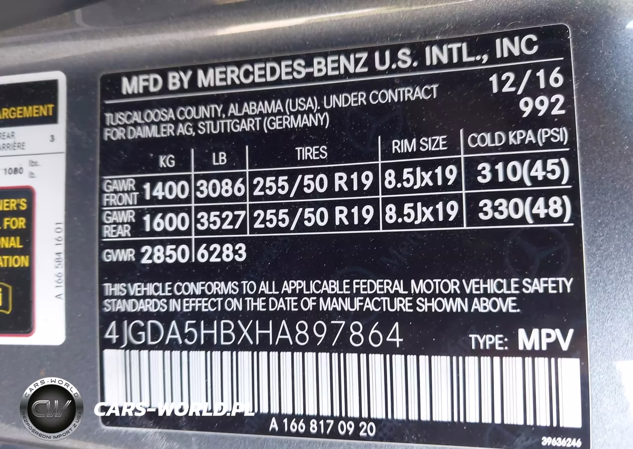 2017 Mercedes-Benz Gle 350 4Matic VIN:4JGDA5HBXHA897864 - 9