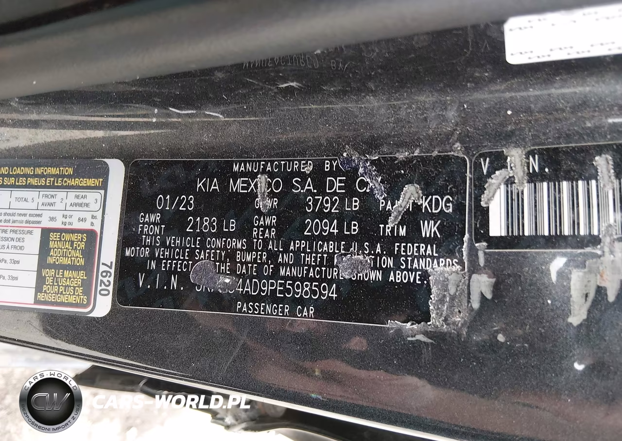 2023 Kia Forte Gt-Line VIN:3KPF54AD9PE598594 - 9