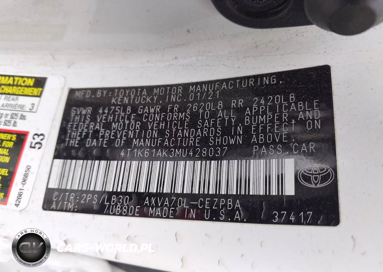 2021 Toyota Camry Xse VIN:4T1K61AK3MU428037 - 9