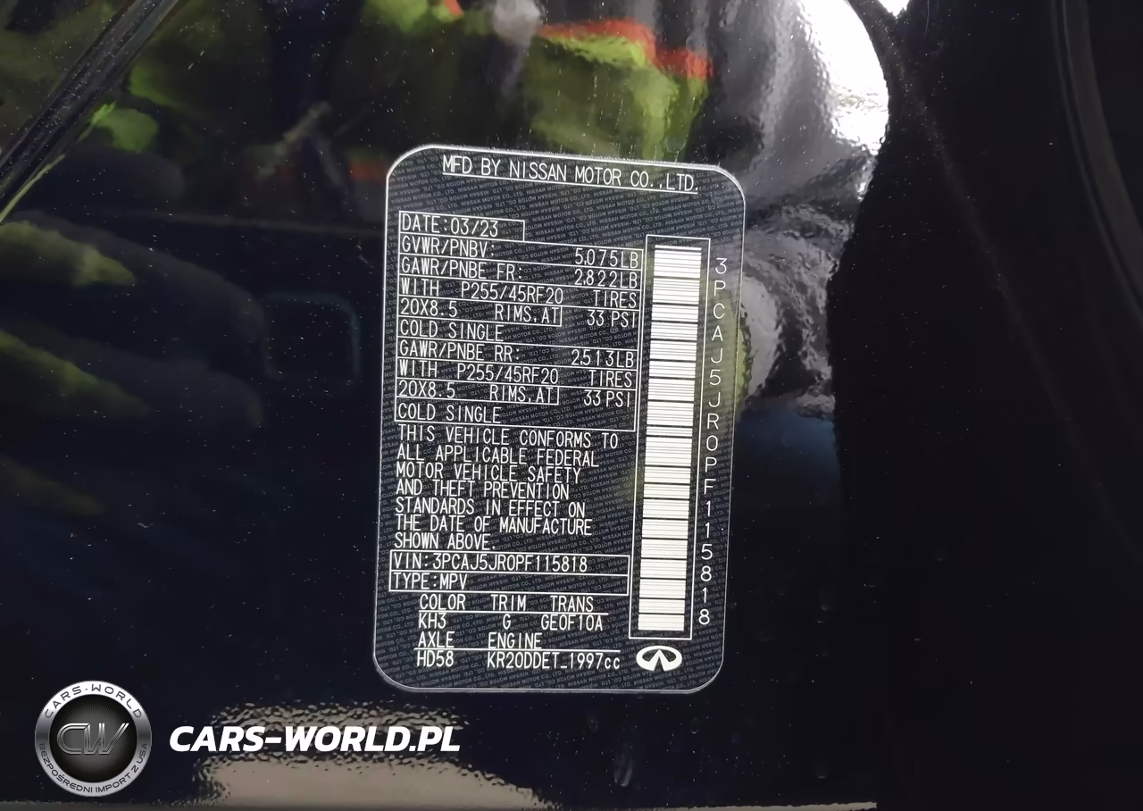 2023 Infiniti Qx55 Luxe Awd VIN:3PCAJ5JR0PF115818 - 9