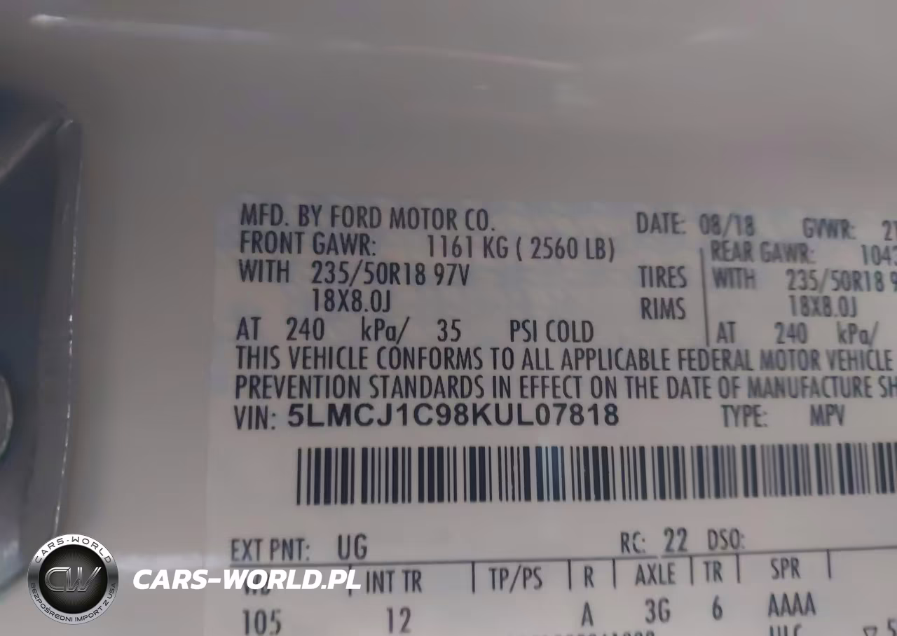 2019 Lincoln Mkc Standard VIN:5LMCJ1C98KUL07818 - 9