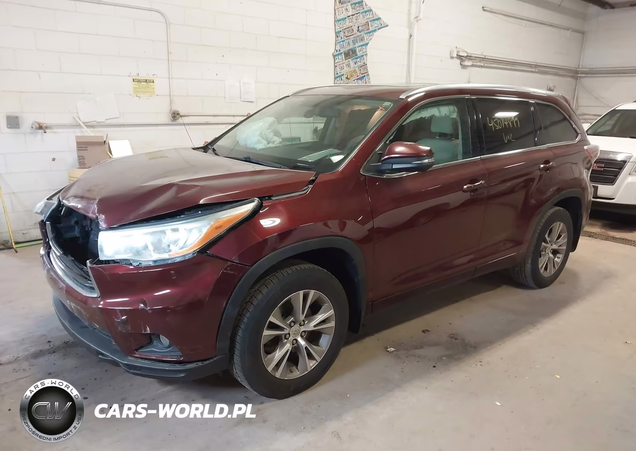 2014 Toyota Highlander Xle V6 VIN:5TDJKRFH6ES014814 - 2