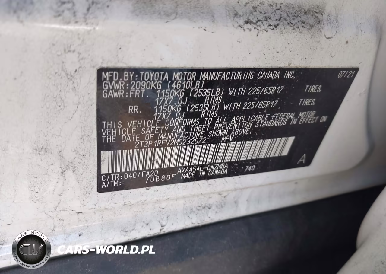 2021 Toyota Rav4 Xle VIN:2T3P1RFV2MC232072 - 9