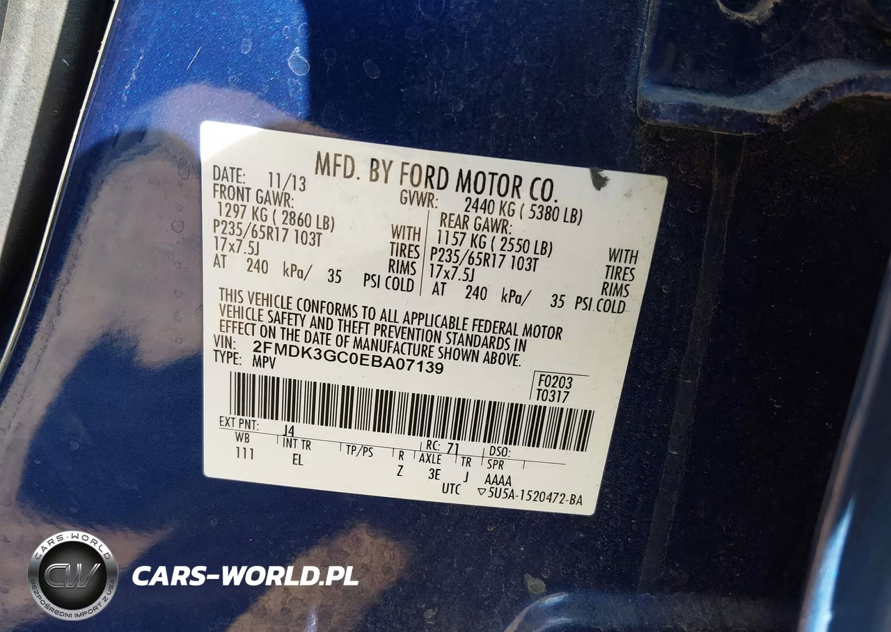 2014 Ford Edge Se VIN:2FMDK3GC0EBA07139 - 9