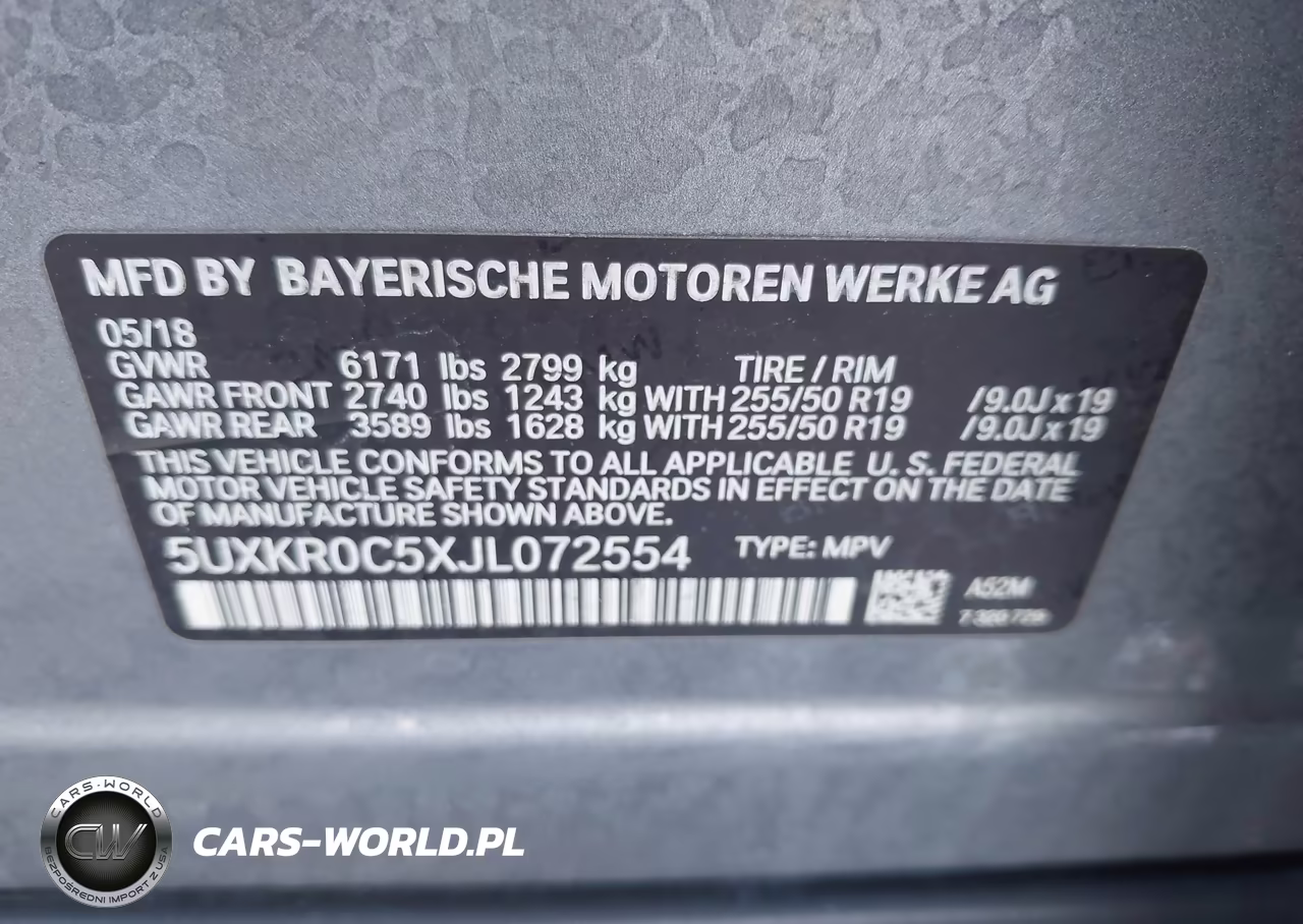 2018 BMW X5 xDrive35I VIN:5UXKR0C5XJL072554 - 9