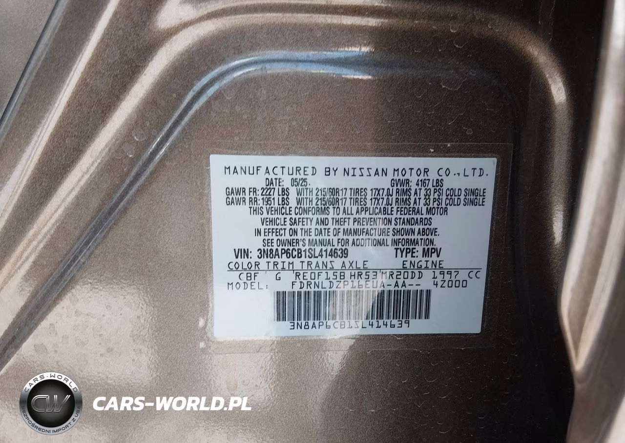 2025 Nissan Kicks Sv Intelligent Awd VIN:3N8AP6CB1SL414639 - 9