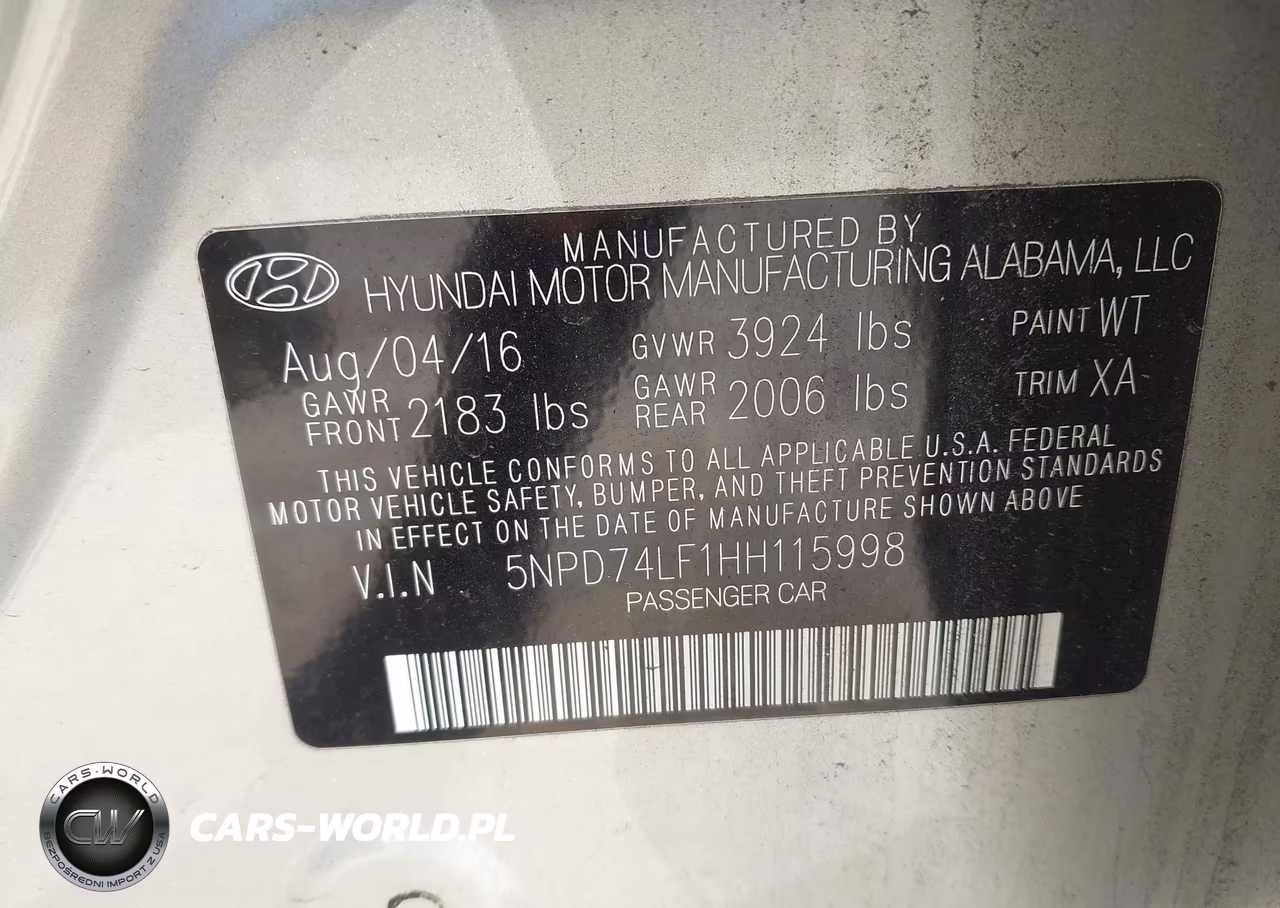 2017 Hyundai Elantra Se VIN:5NPD74LF1HH115998 - 9