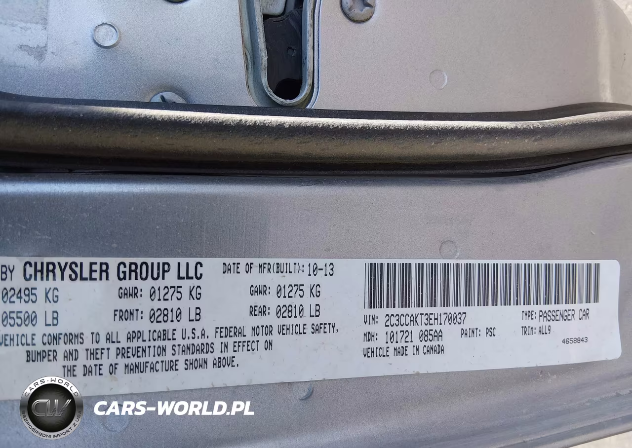 2014 Chrysler 300C Awd VIN:2C3CCAKT3EH170037 - 9
