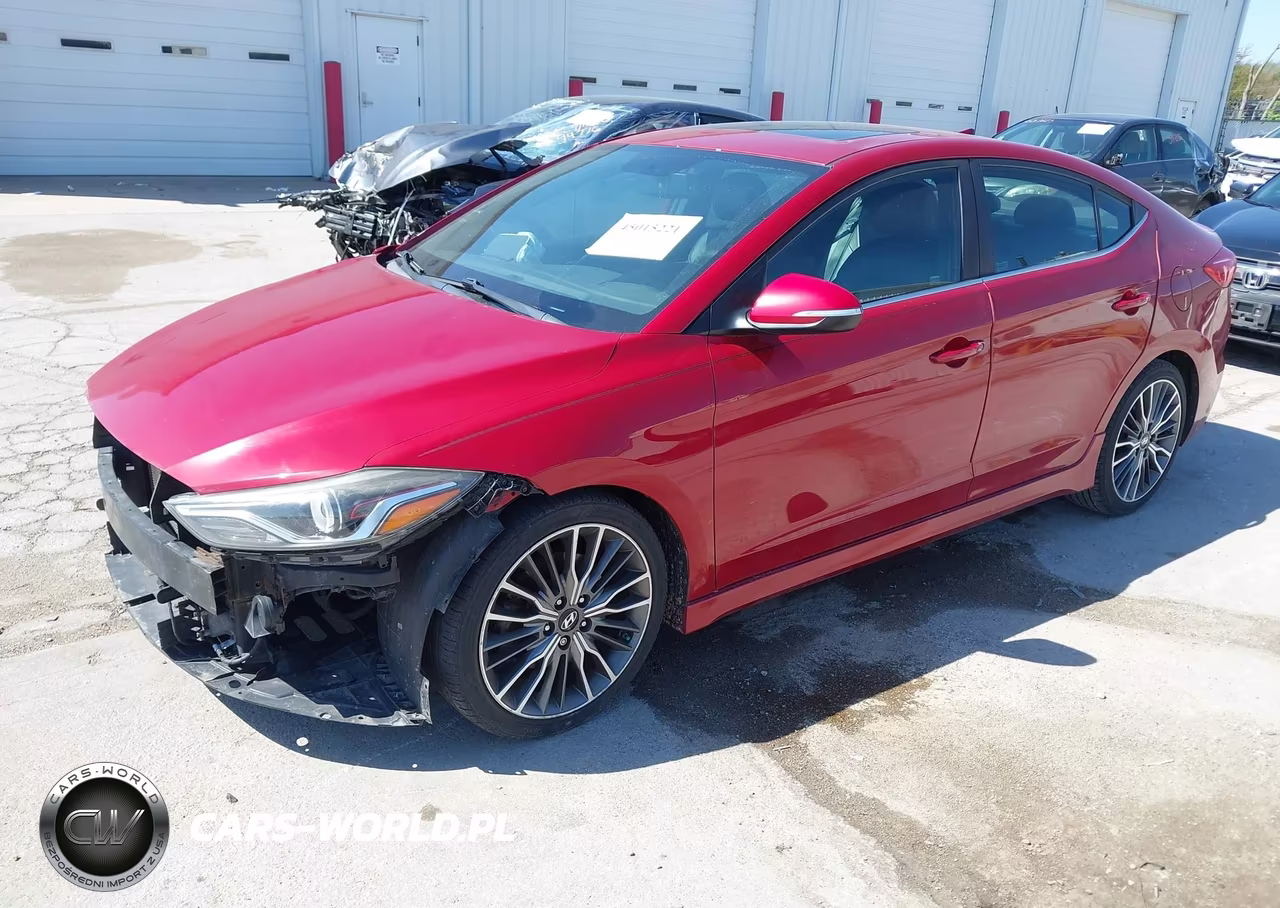 2018 Hyundai Elantra Sport VIN:KMHD04LBXJU477160 - 2