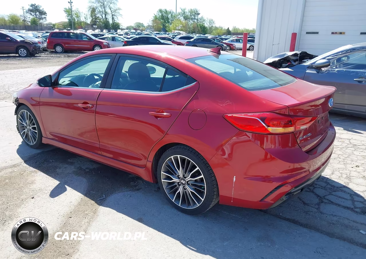 2018 Hyundai Elantra Sport VIN:KMHD04LBXJU477160 - 3