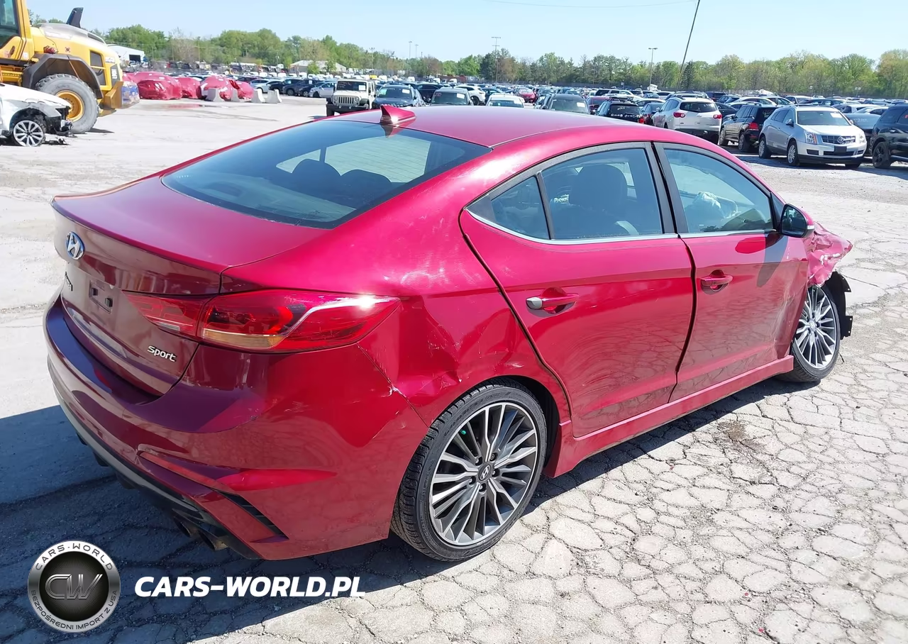 2018 Hyundai Elantra Sport VIN:KMHD04LBXJU477160 - 4