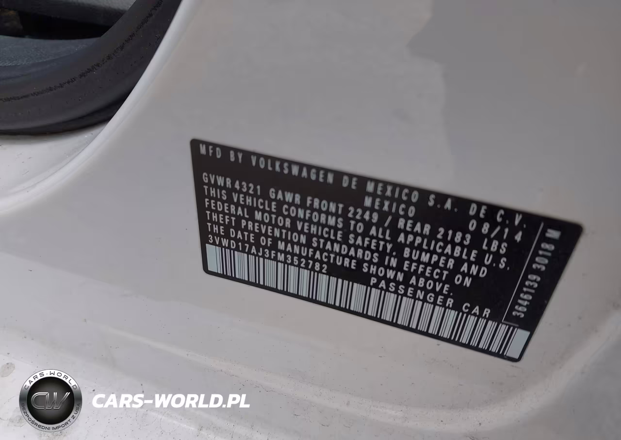 2015 Volkswagen Jetta 1.8T Se VIN:3VWD17AJ3FM352782 - 9