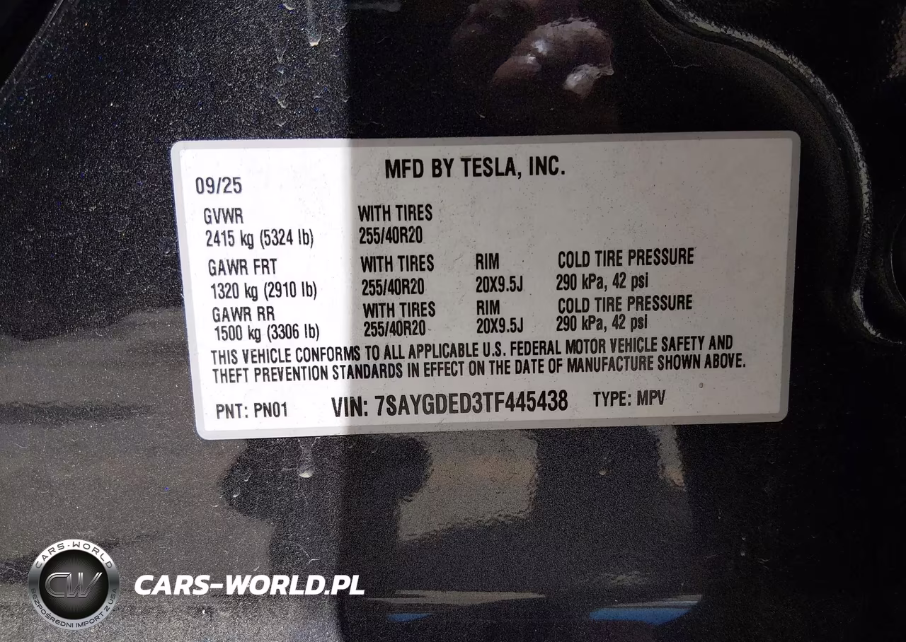 2026 Tesla Model Y Premium Rear-Wheel Drive-Rear-Wheel Drive VIN:7SAYGDED3TF445438 - 9