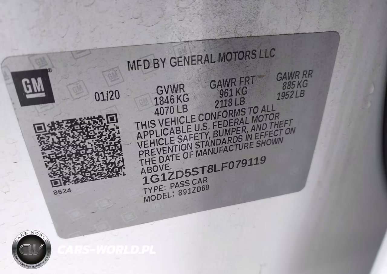 2020 Chevrolet Malibu Fwd Lt VIN:1G1ZD5ST8LF079119 - 9