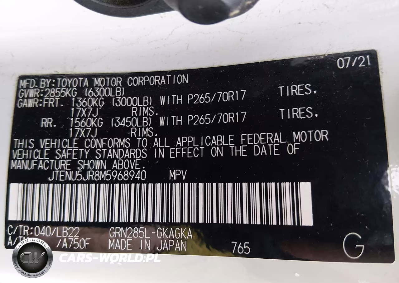 2021 Toyota 4Runner Sr5 Premium VIN:JTENU5JR8M5968940 - 9