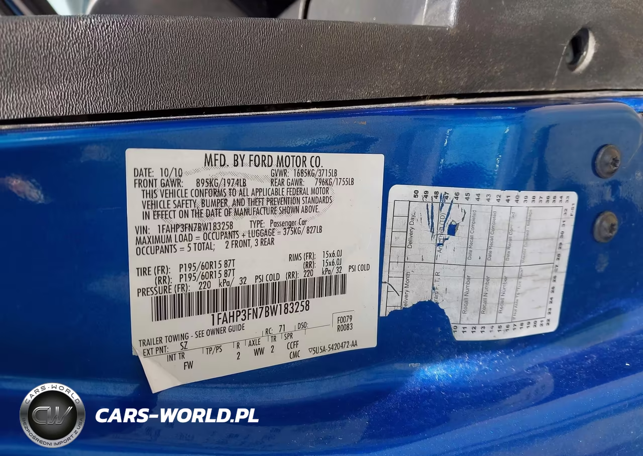 2011 Ford Focus Se VIN:1FAHP3FN7BW183258 - 9