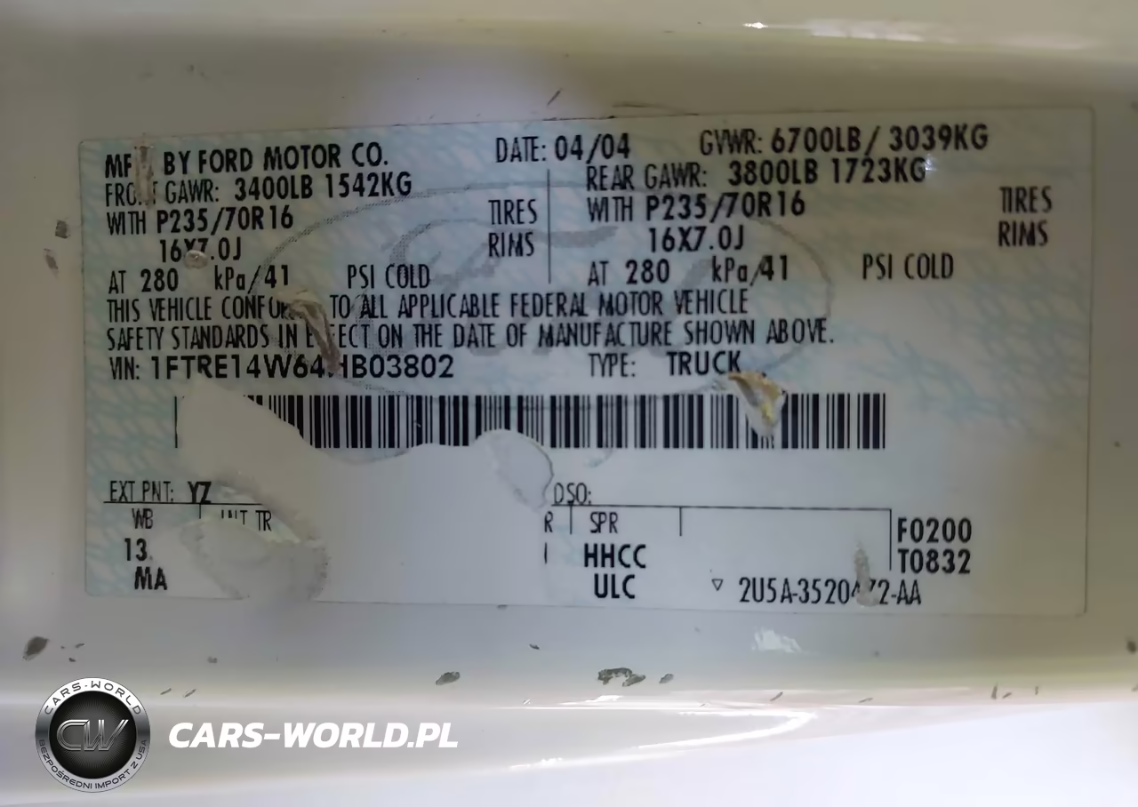 2004 Ford E-150 Commercial-Recreational VIN:1FTRE14W64HB03802 - 9