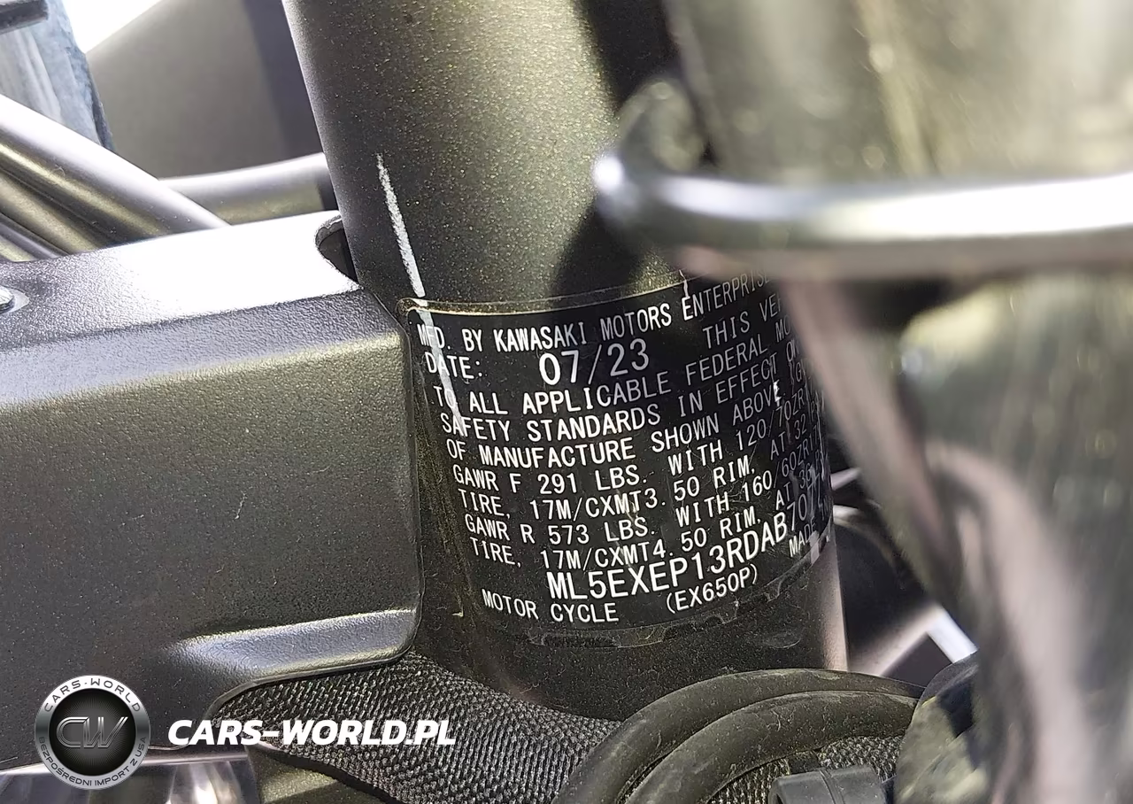 2024 Kawasaki Ex650 P VIN:ML5EXEP13RDAB7077 - 10