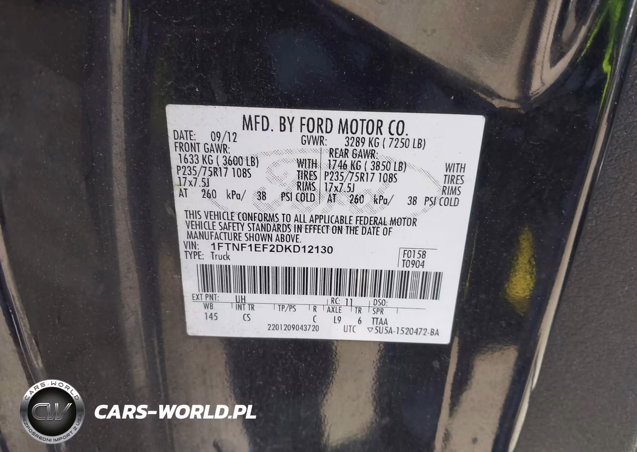 2013 Ford F-150 Xl VIN:1FTNF1EF2DKD12130 - 9