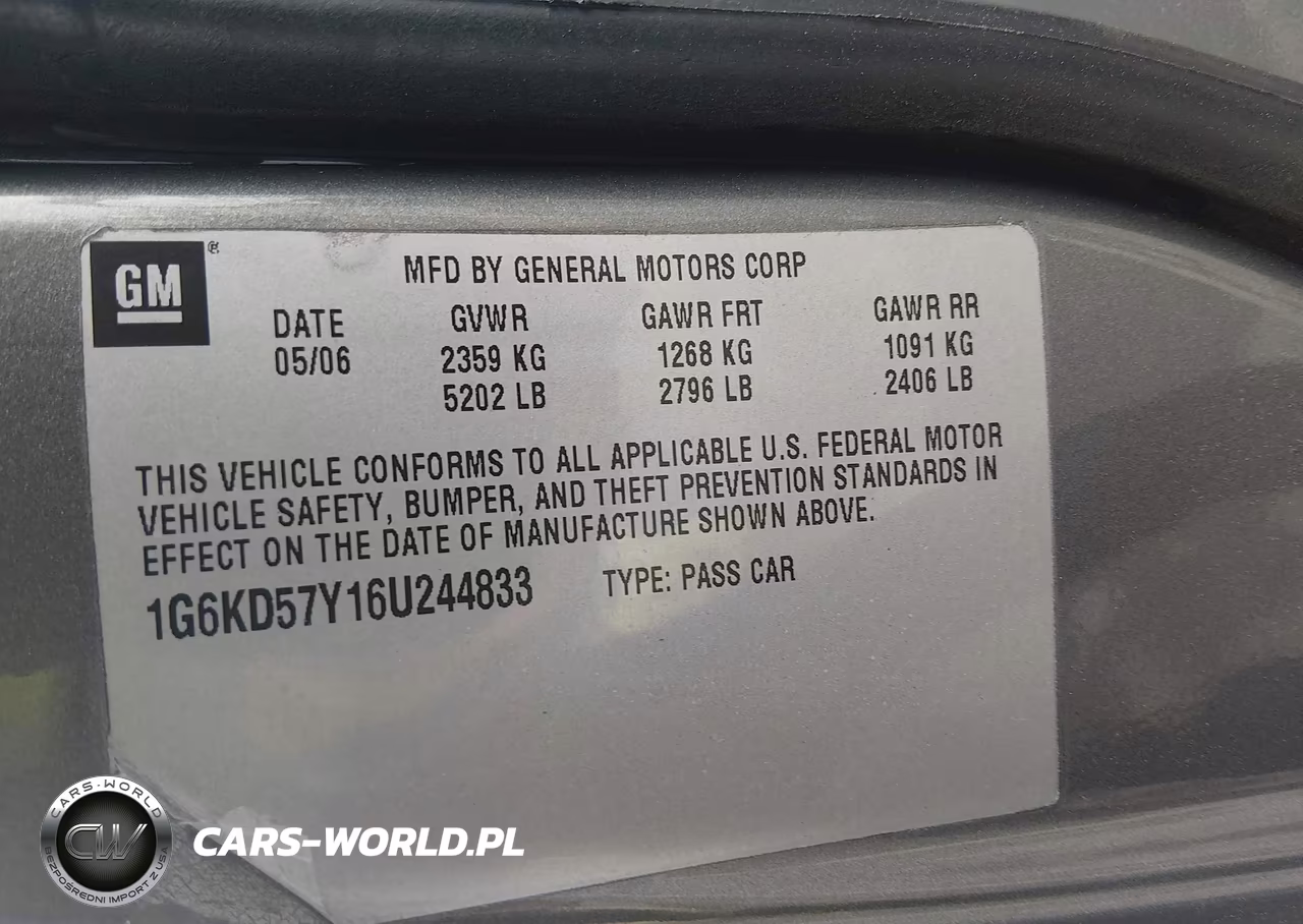 2006 Cadillac Dts Standard VIN:1G6KD57Y16U244833 - 9