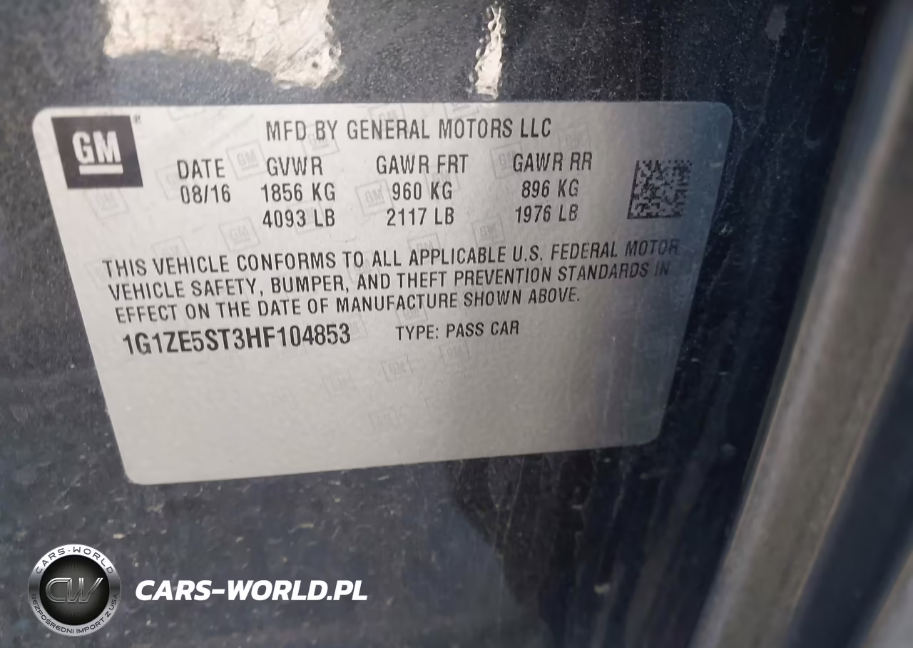 2017 Chevrolet Malibu 1Lt VIN:1G1ZE5ST3HF104853 - 9