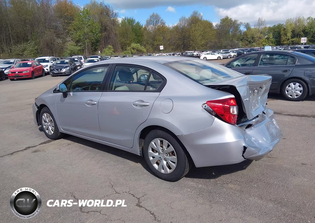 2012 Honda Civic Lx VIN:2HGFB2E56CH503795 - 3