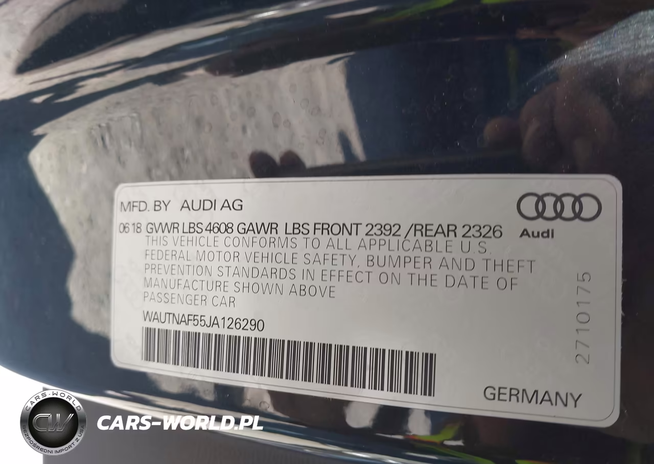 2018 Audi A5 2.0T Premium VIN:WAUTNAF55JA126290 - 9