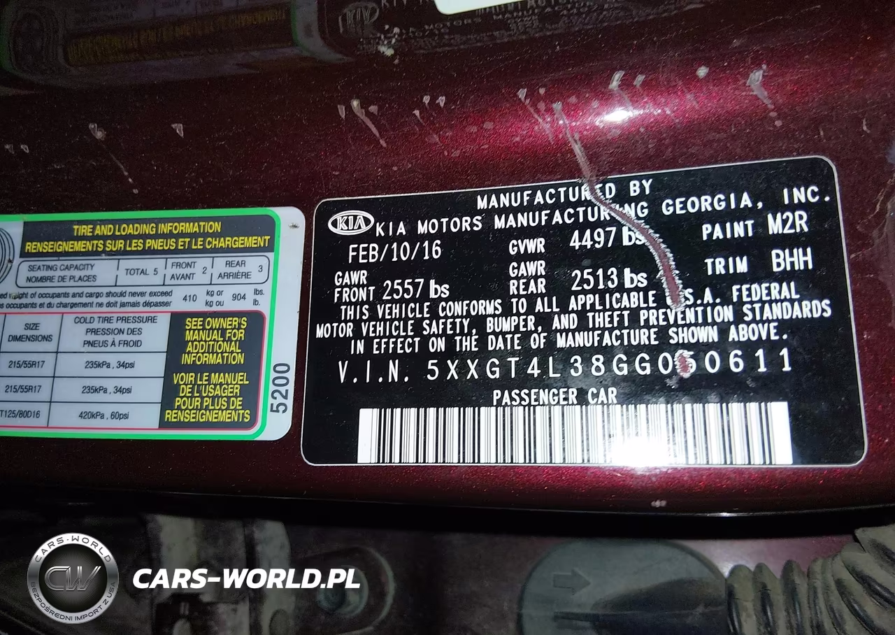 2016 Kia Optima Lx VIN:5XXGT4L38GG050611 - 9