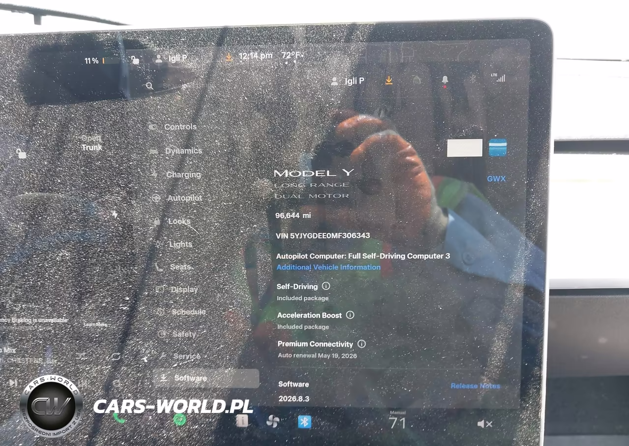 2021 Tesla Model Y Long Range Dual Motor All-Wheel Drive VIN:5YJYGDEE0MF306343 - 7