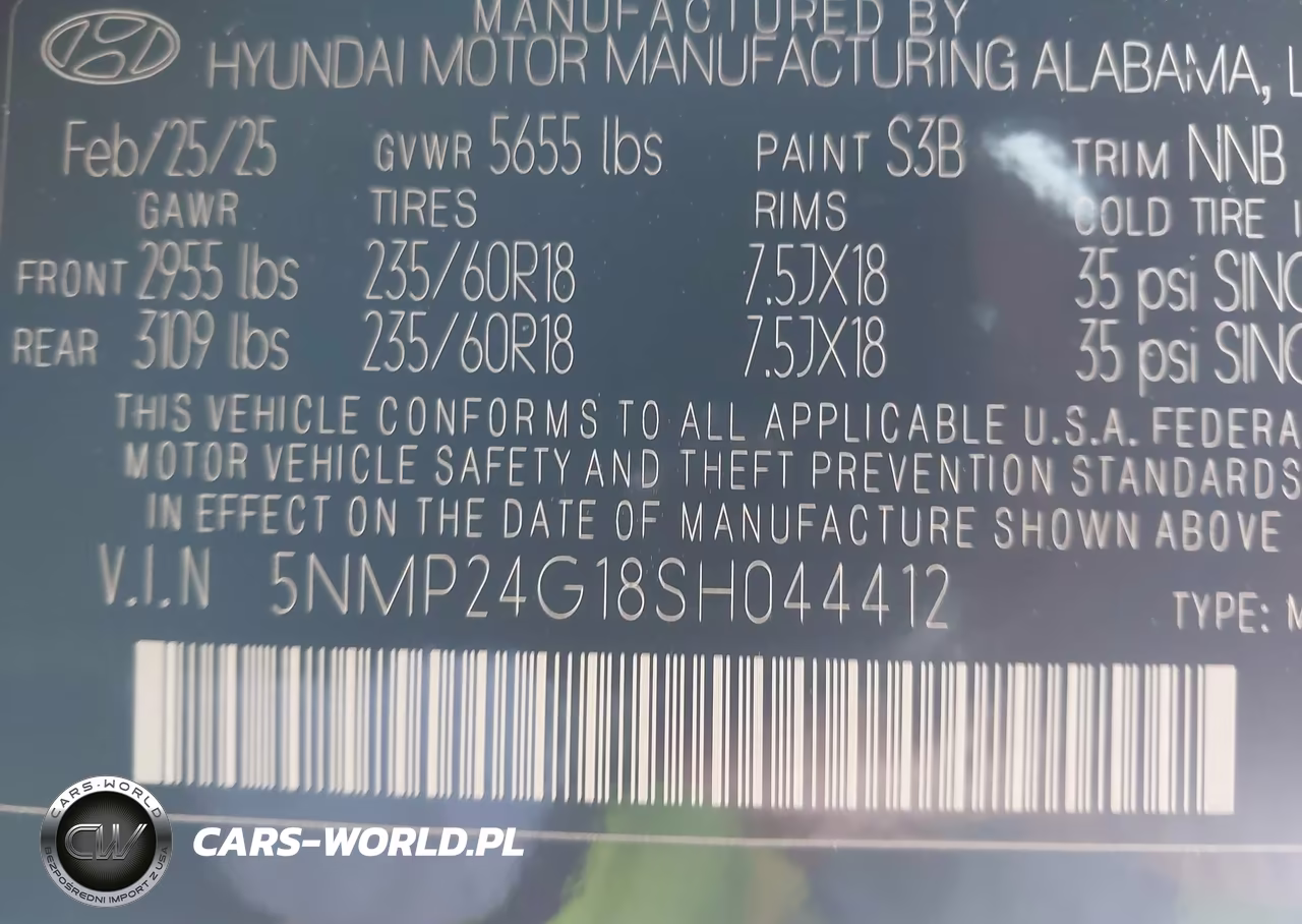 2025 Hyundai Santa Fe Hybrid Sel VIN:5NMP24G18SH044412 - 9