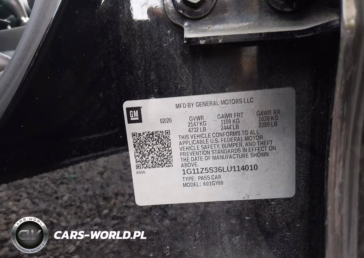 2020 Chevrolet Impala Fwd Lt VIN:1G11Z5S36LU114010 - 9