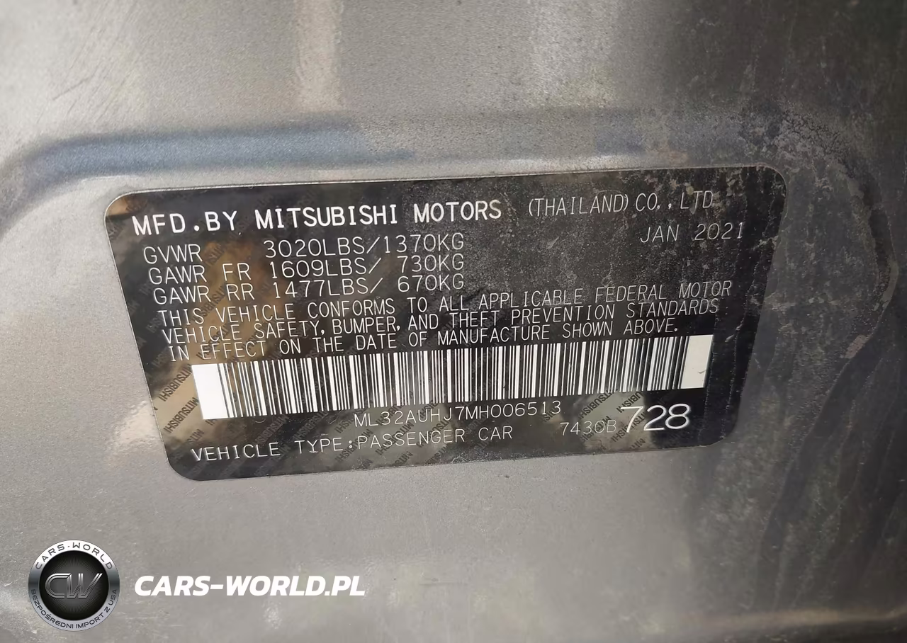 2021 Mitsubishi Mirage Carbonite Edition-Es-Le VIN:ML32AUHJ7MH006513 - 9