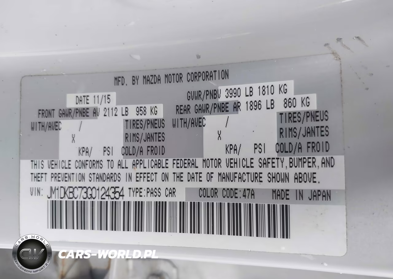2016 Mazda Cx-3 Touring VIN:JM1DKBC73G0124354 - 9