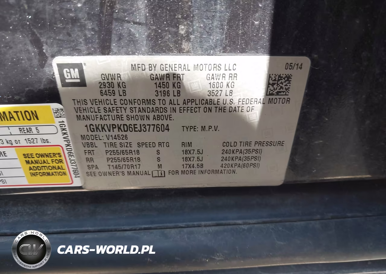 2014 GMC Acadia Sle-2 VIN:1GKKVPKD6EJ377604 - 9