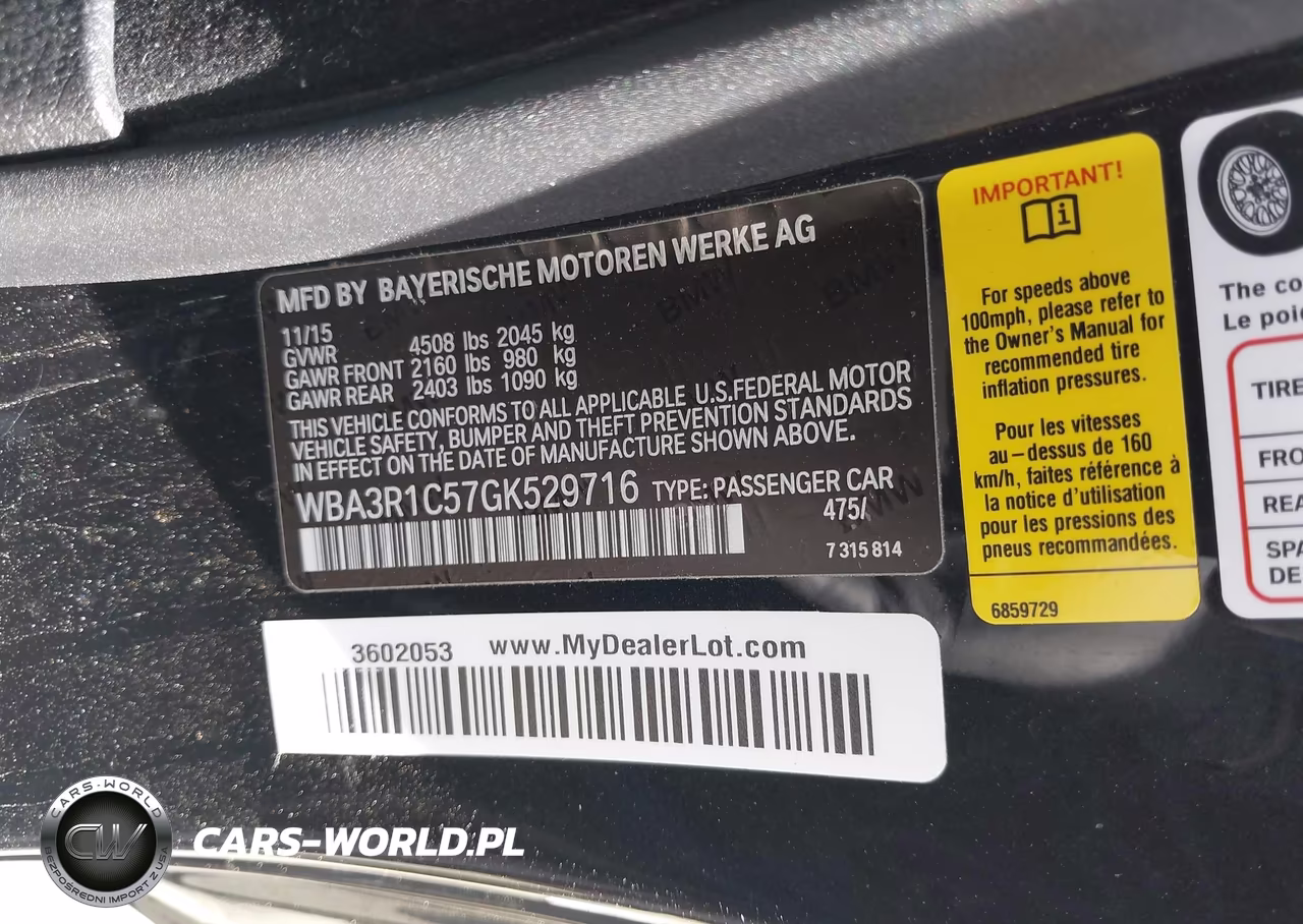 2016 BMW 435I VIN:WBA3R1C57GK529716 - 9