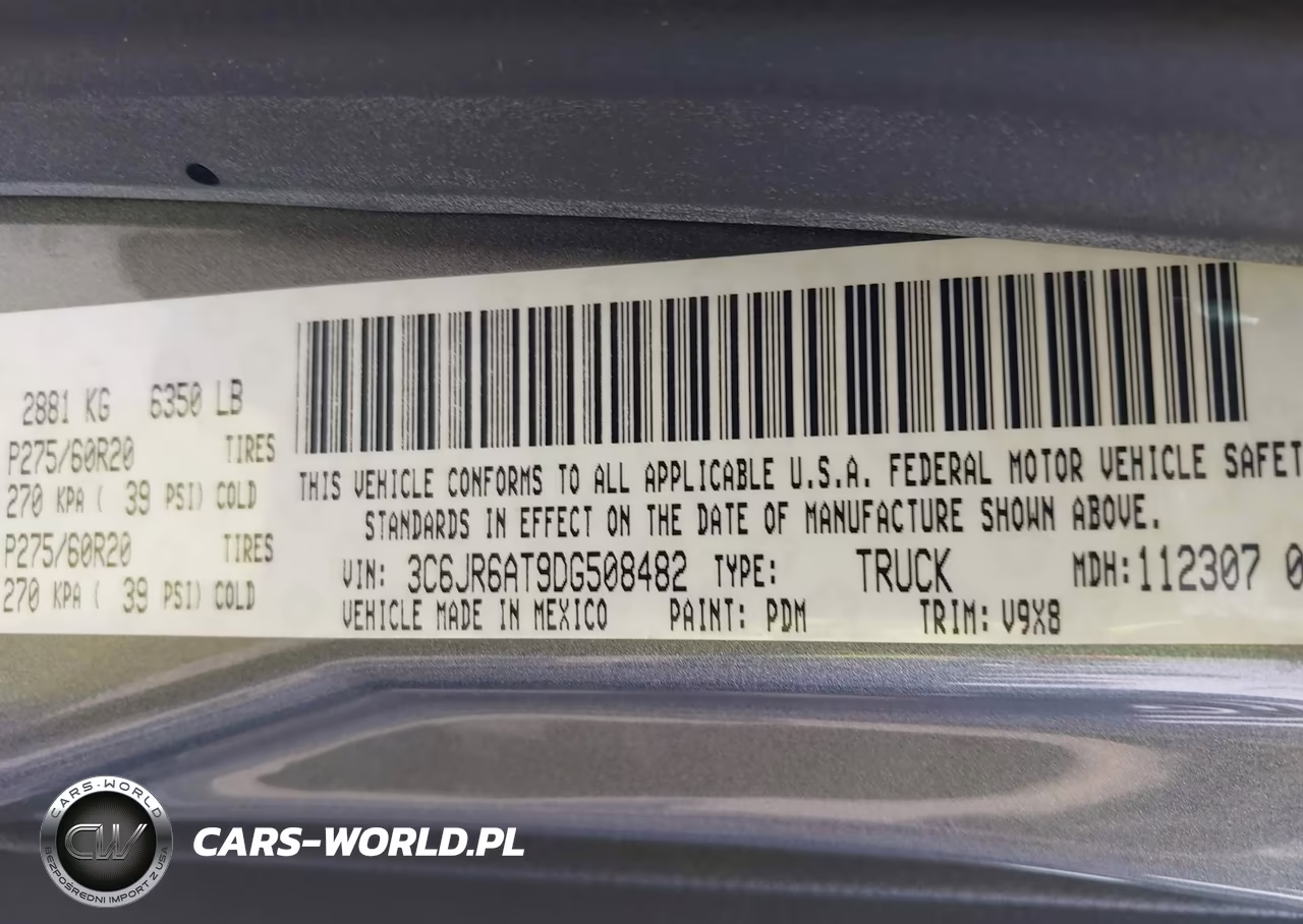 2013 Ram 1500 Express VIN:3C6JR6AT9DG508482 - 9