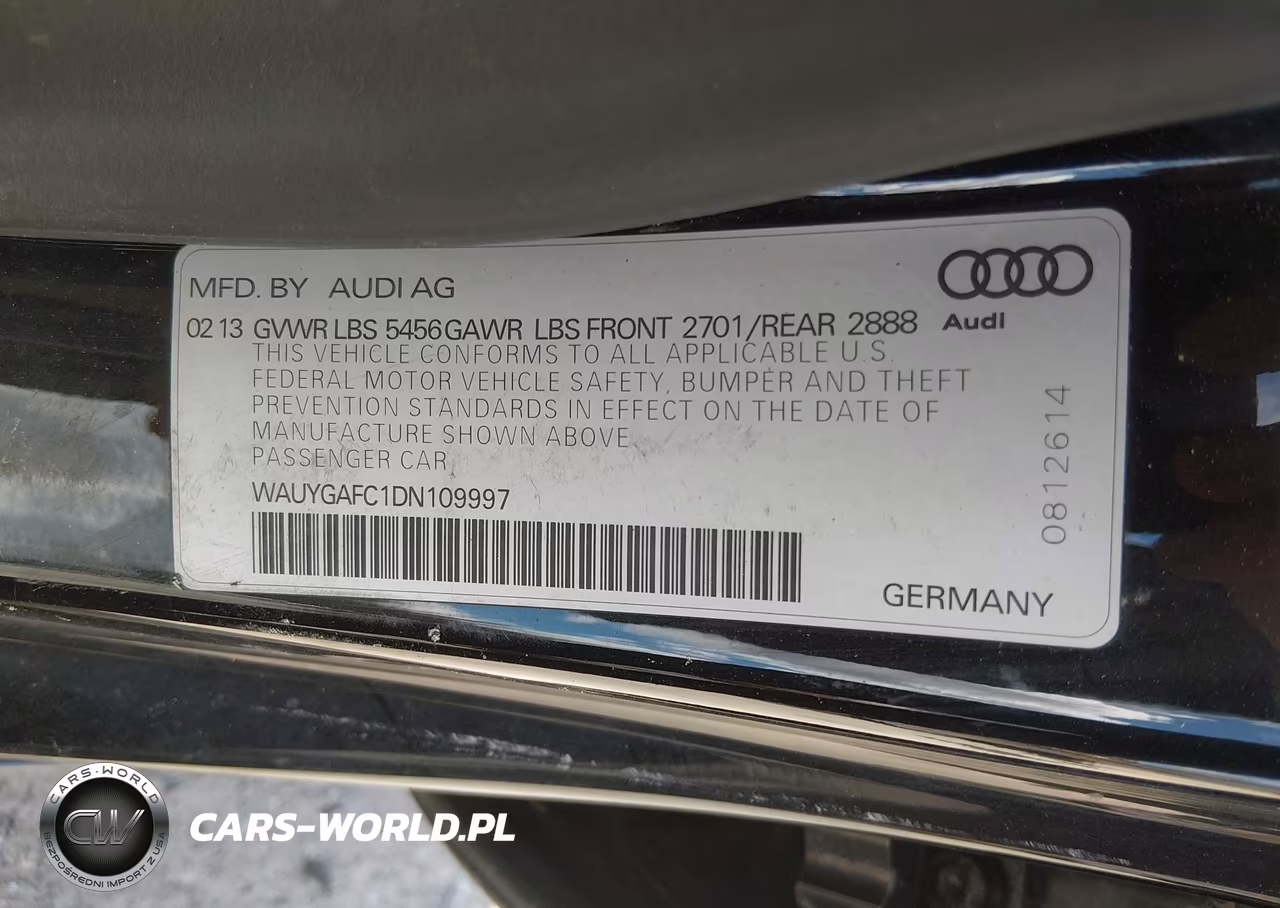 2013 Audi A7 3.0T Premium VIN:WAUYGAFC1DN109997 - 9