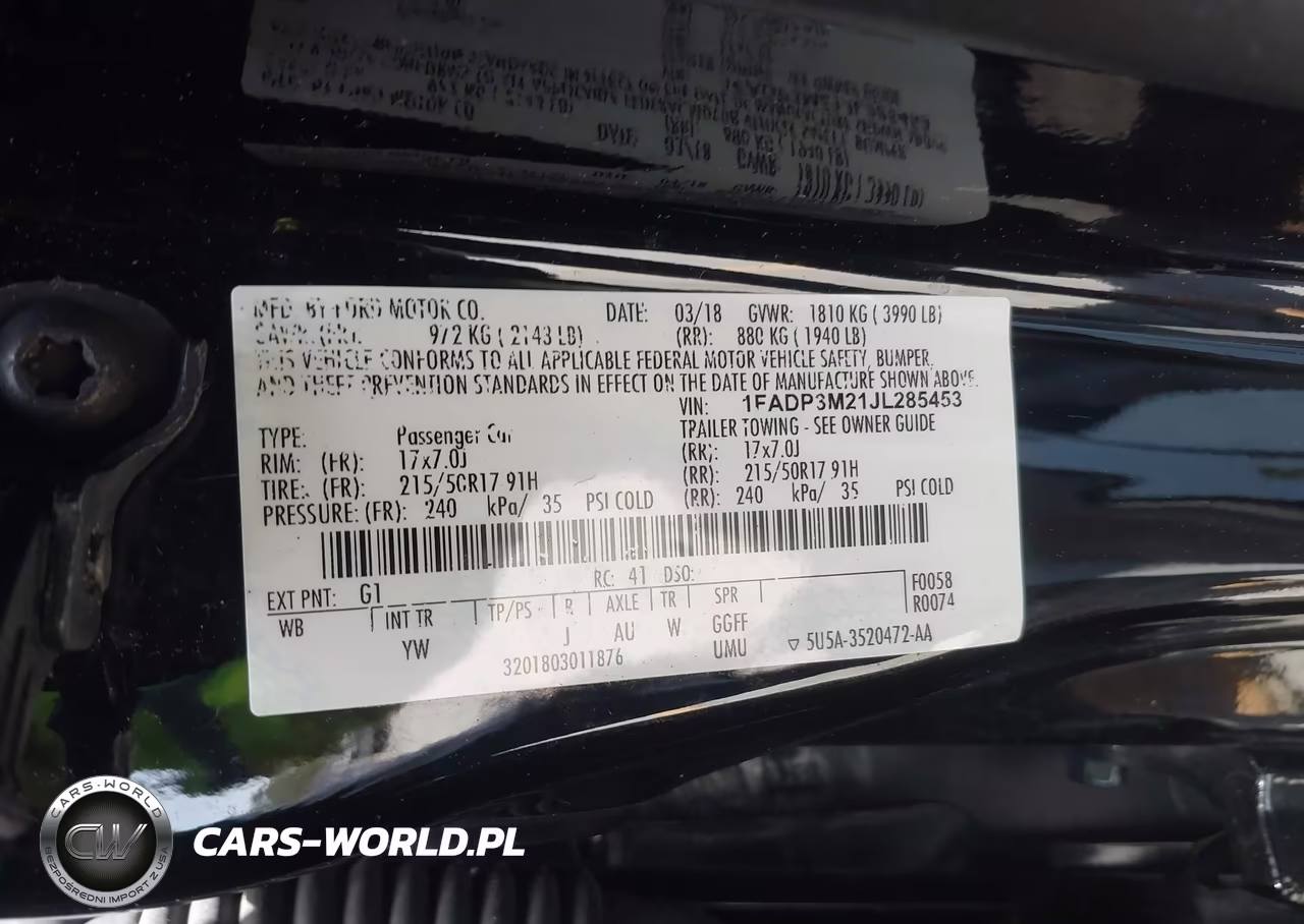 2018 Ford Focus Sel VIN:1FADP3M21JL285453 - 9