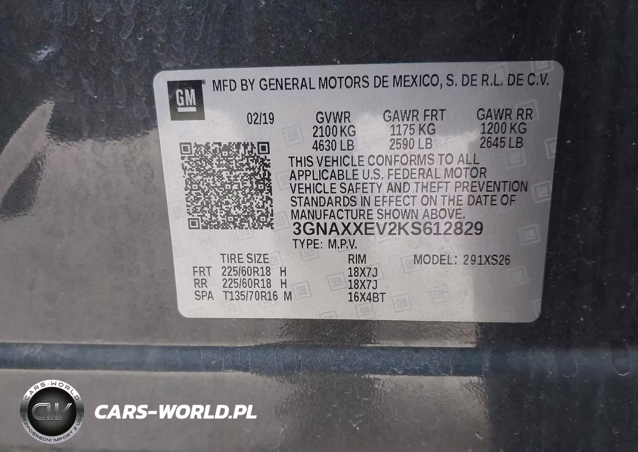 2019 Chevrolet Equinox Premier VIN:3GNAXXEV2KS612829 - 9