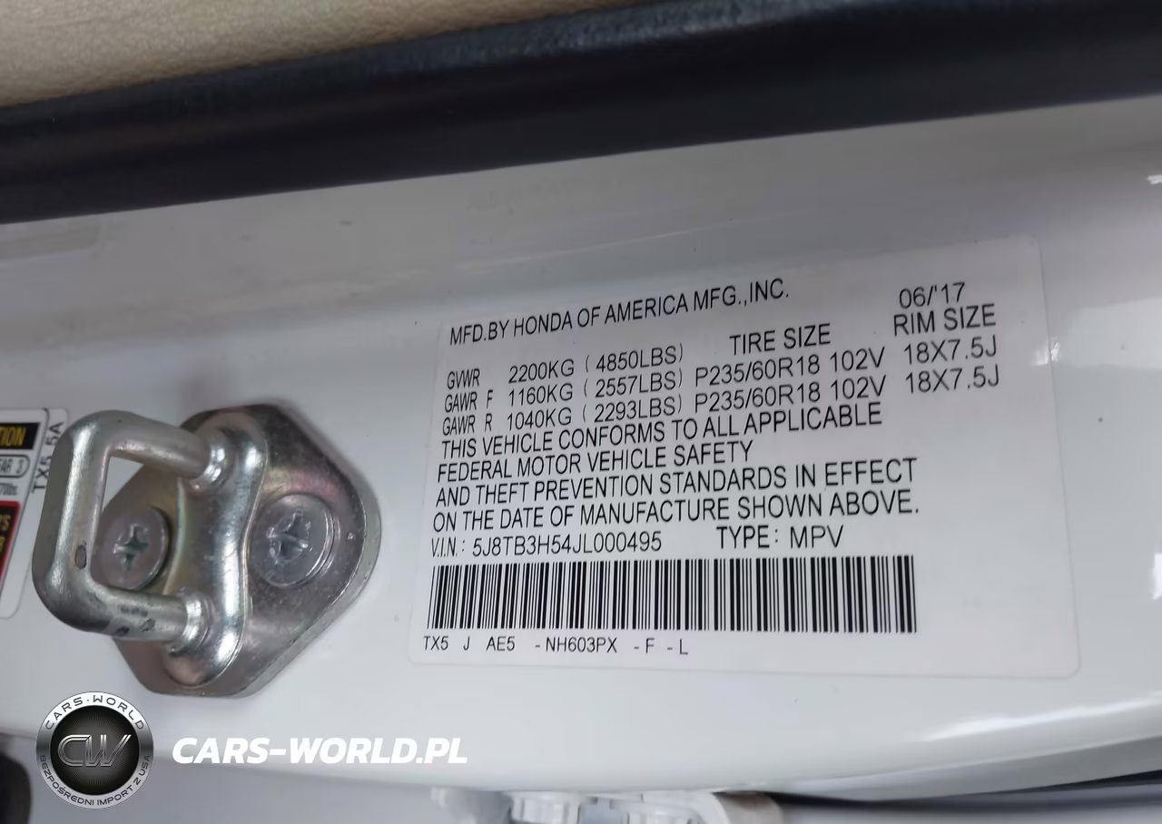 2018 Acura Rdx Technology Acurawatch Plus Packages-Technology Package VIN:5J8TB3H54JL000495 - 9
