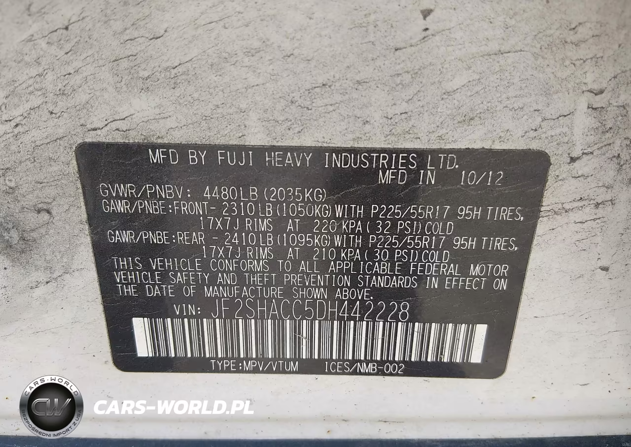 2013 Subaru Forester 2.5X Premium VIN:JF2SHACC5DH442228 - 9