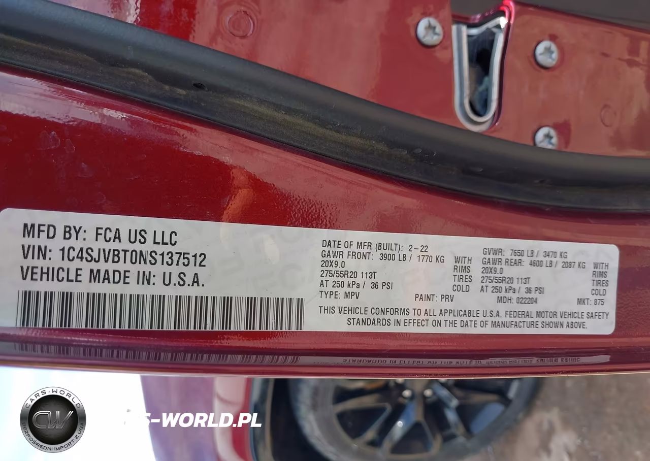 2022 Jeep Wagoneer Series Ii 4X4 VIN:1C4SJVBT0NS137512 - 9