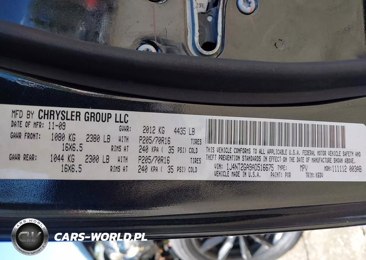 2010 Jeep Patriot Sport VIN:1J4NT2GA9AD516675 - 9