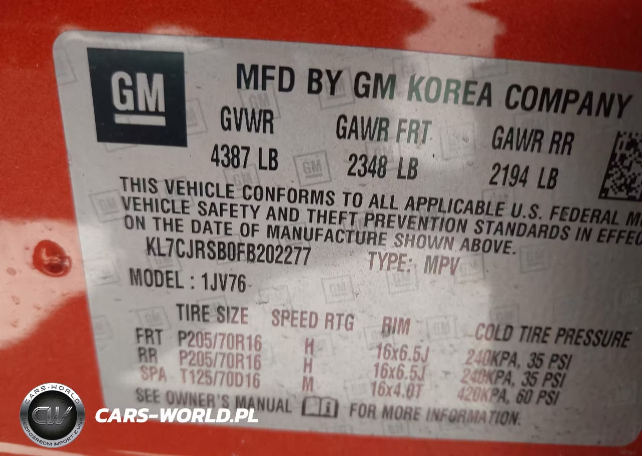 2015 Chevrolet Trax Lt VIN:KL7CJRSB0FB202277 - 9