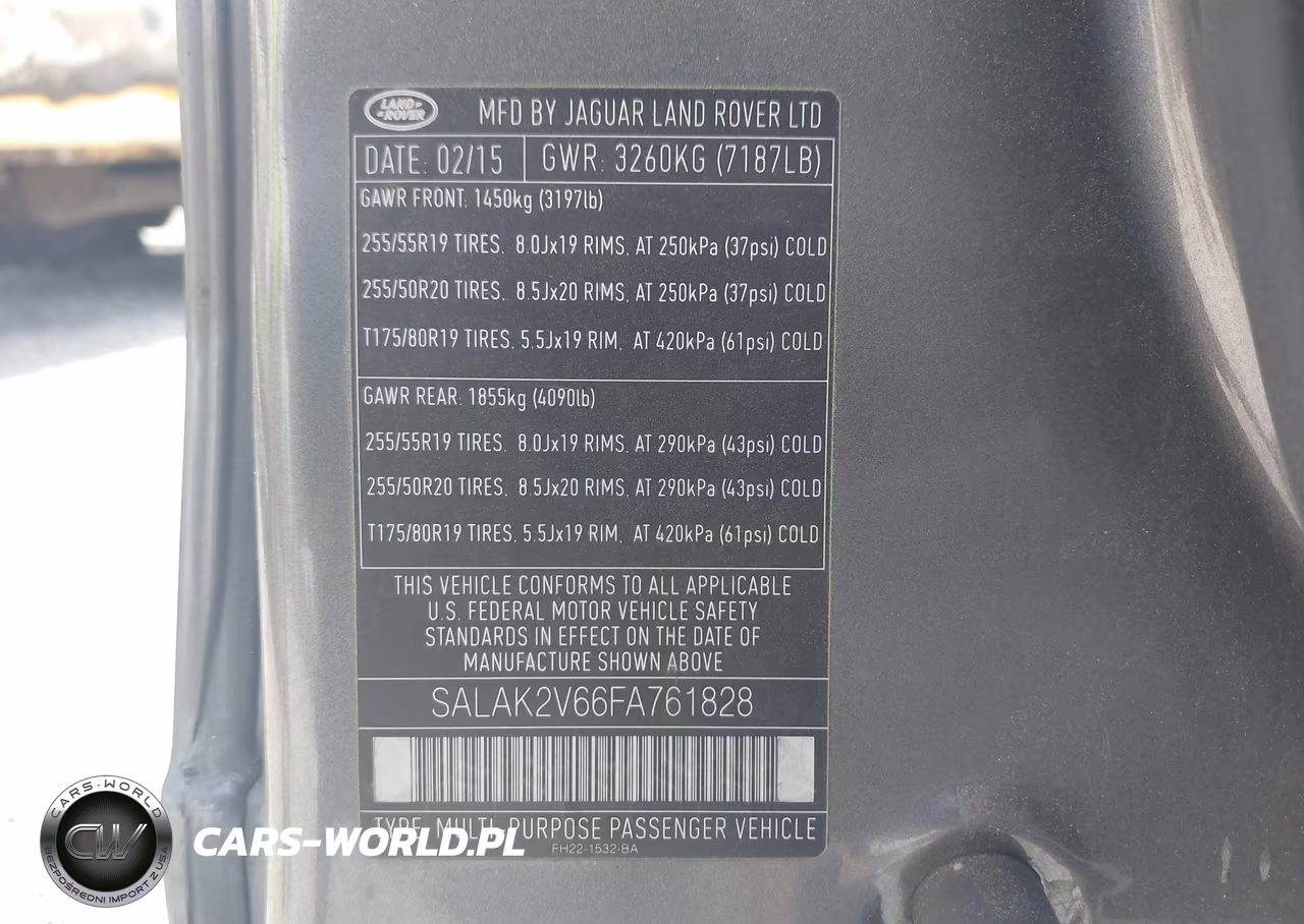 2015 Land Rover Lr4 VIN:SALAK2V66FA761828 - 9