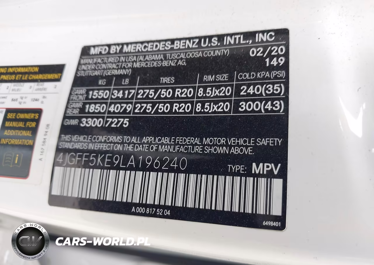 2020 Mercedes-Benz Gls 450 4Matic VIN:4JGFF5KE9LA196240 - 9