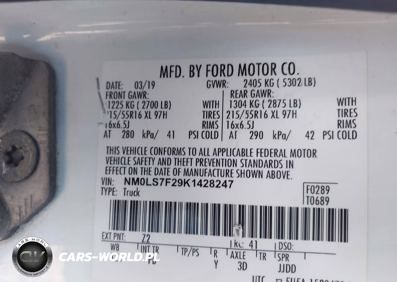 2019 Ford Transit Connect Xlt VIN:NM0LS7F29K1428247 - 9