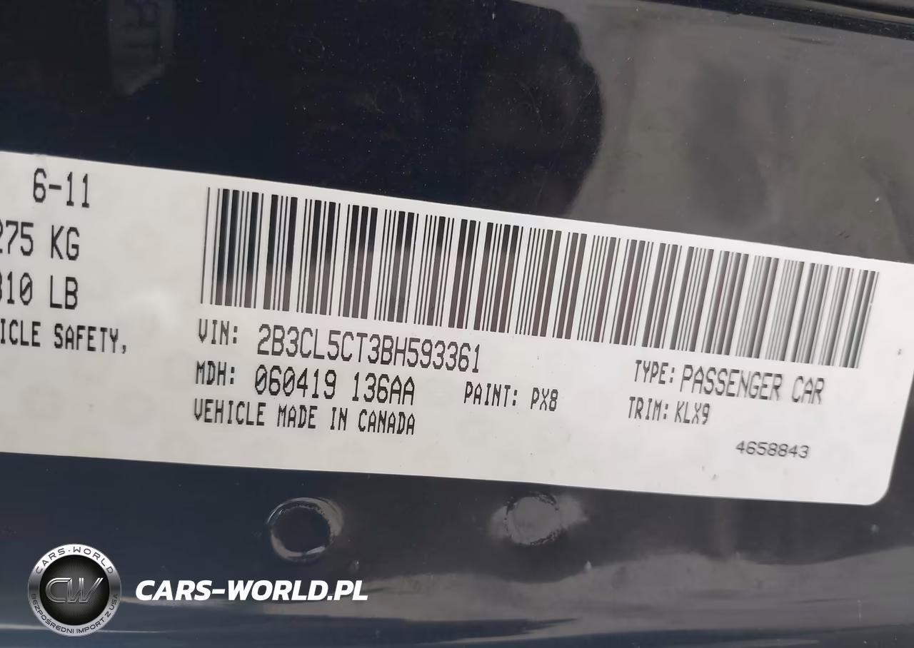 2011 Dodge Charger R-T VIN:2B3CL5CT3BH593361 - 9