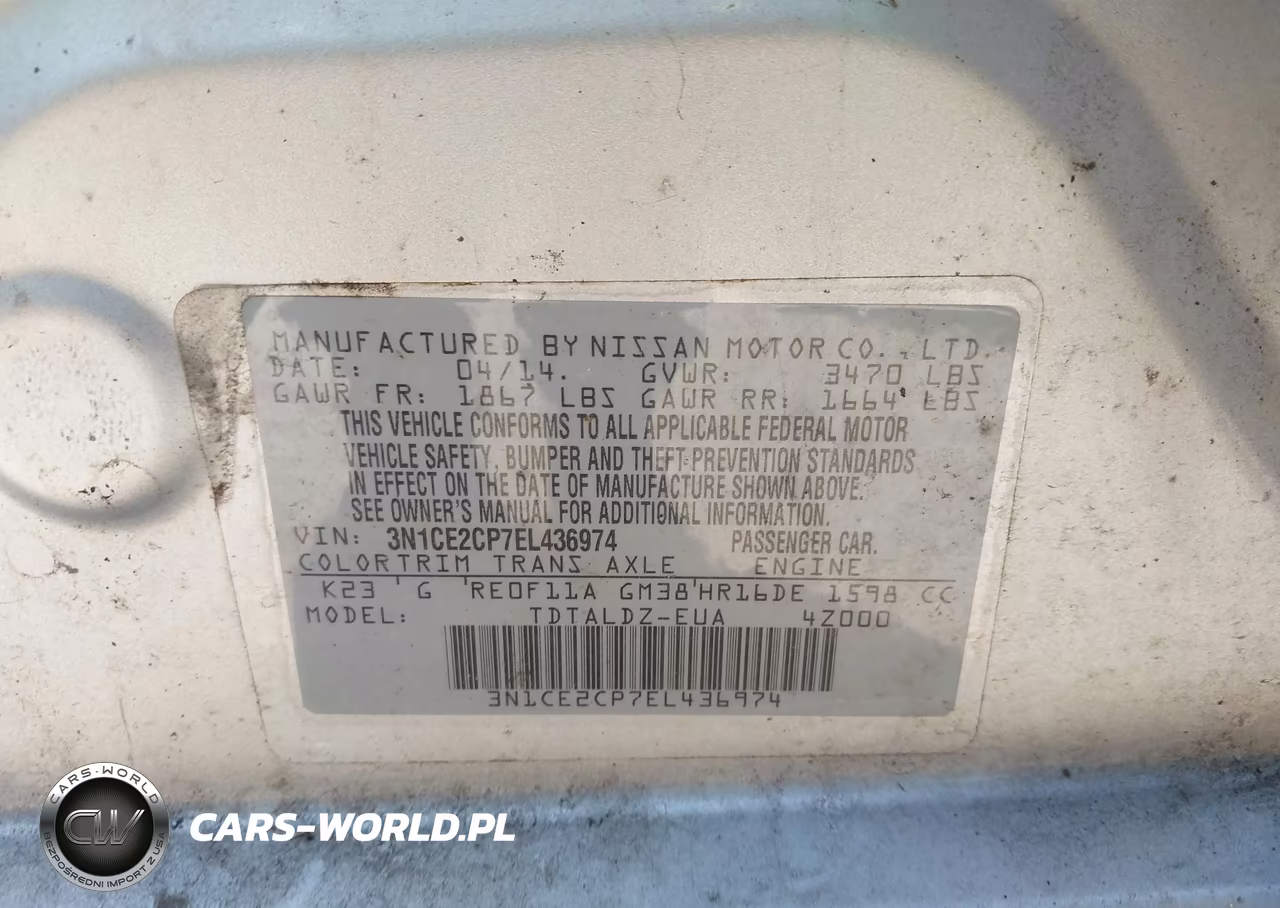 2014 Nissan Versa Note Sv VIN:3N1CE2CP7EL436974 - 9